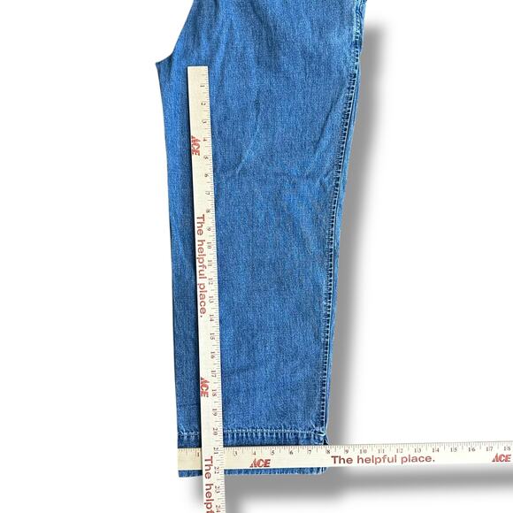 Vintage Y2K Old Navy Embroidered Floral Capri Jeans Size 6 - Picture 5 of 9